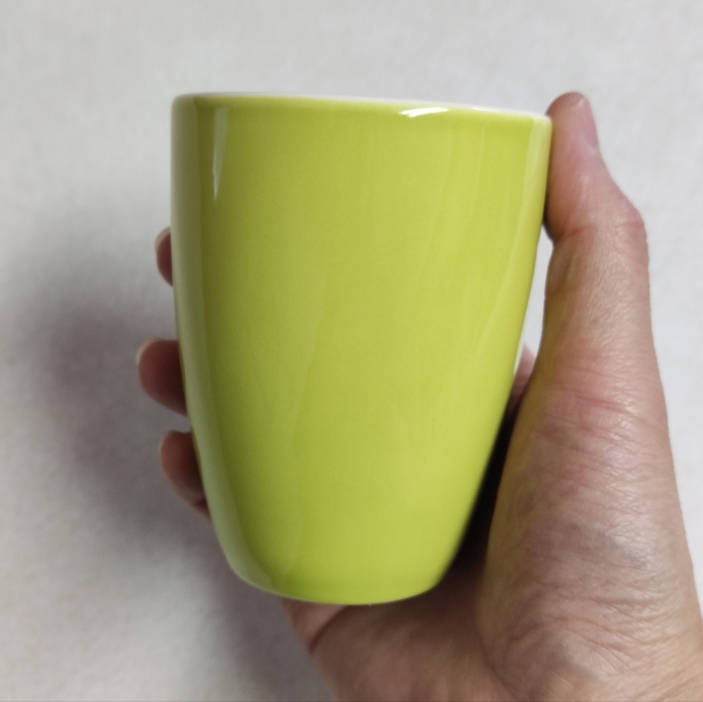 Forlife lime green tea cup